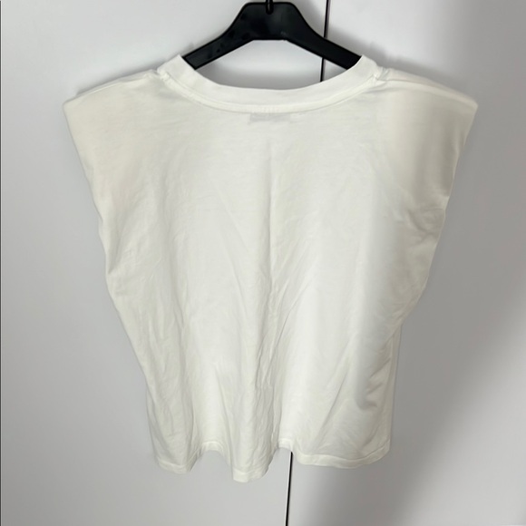 Zara Women's Sleeveless, Shoulder pad t-shirt - Picture 2 of 3